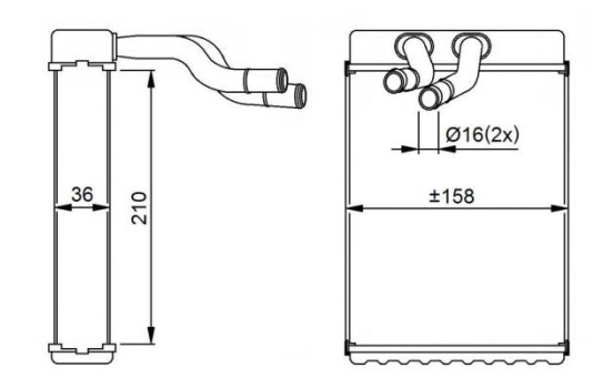 Heat Exchanger, interior heating EASY FIT, Image 5