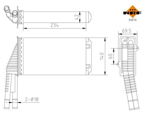 Heat Exchanger, interior heating EASY FIT, Image 5