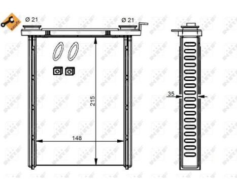 Heat Exchanger, interior heating EASY FIT, Image 5