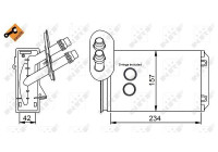 Heat Exchanger, interior heating EASY FIT