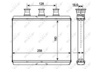 Heat Exchanger, interior heating EASY FIT