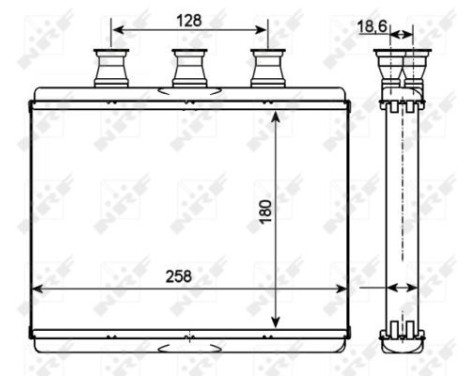 Heat Exchanger, interior heating EASY FIT
