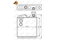 Heat Exchanger, interior heating EASY FIT