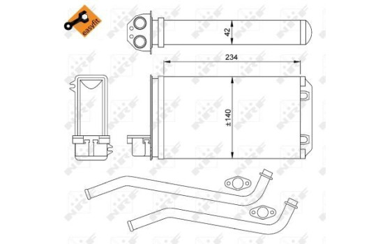Heat Exchanger, interior heating EASY FIT, Image 2