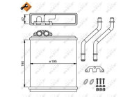 Heat Exchanger, interior heating EASY FIT