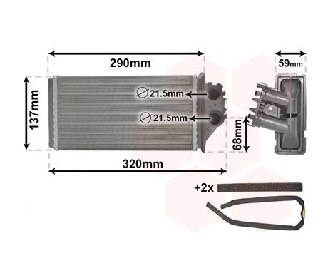 Heat Exchanger, interior heating *** IR PLUS ***, Image 2