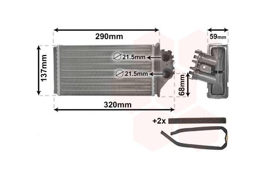 Heat Exchanger, interior heating *** IR PLUS ***, Image 2