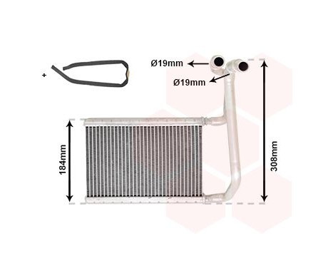 Heat Exchanger, interior heating *** IR PLUS ***