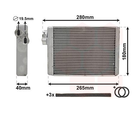 Heat Exchanger, interior heating *** IR PLUS ***