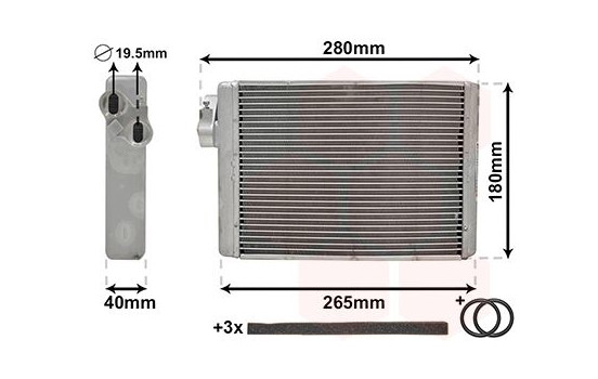 Heat Exchanger, interior heating *** IR PLUS ***