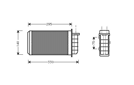 Heat Exchanger, interior heating *** IR PLUS ***, Image 2