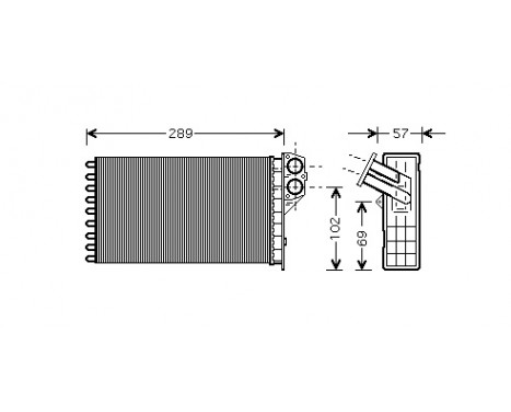 Heat Exchanger, interior heating *** IR PLUS ***