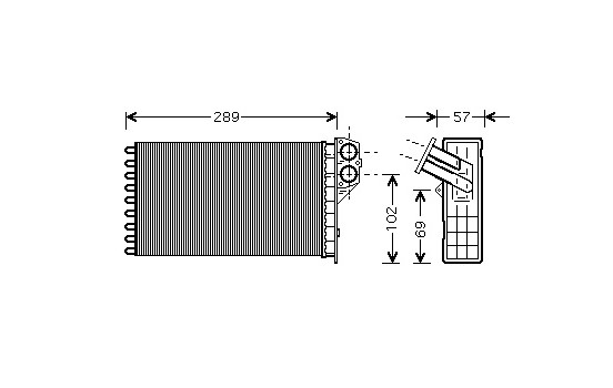 Heat Exchanger, interior heating *** IR PLUS ***
