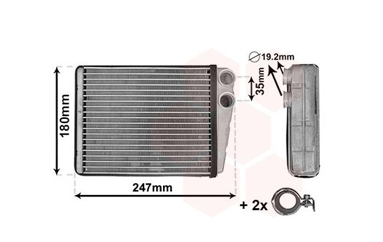 Heat Exchanger, interior heating *** IR PLUS ***, Image 2