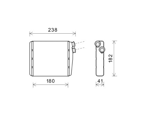 Heat Exchanger, interior heating *** IR PLUS ***