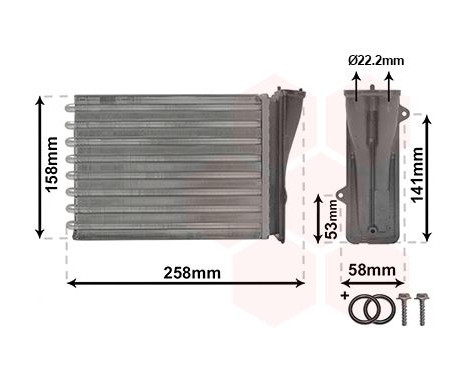 Heat Exchanger, interior heating *** IR PLUS ***