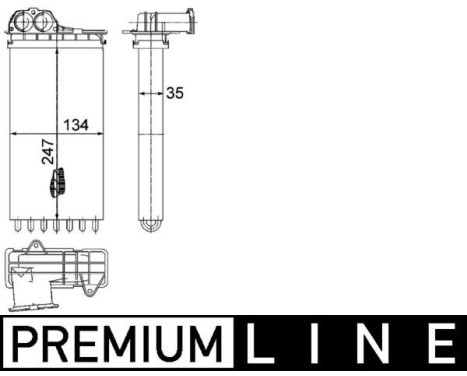Heat Exchanger, interior heating PREMIUM LINE