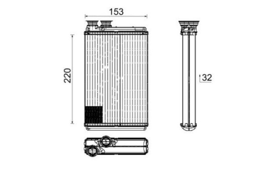 Heat Exchanger, interior heating PREMIUM LINE
