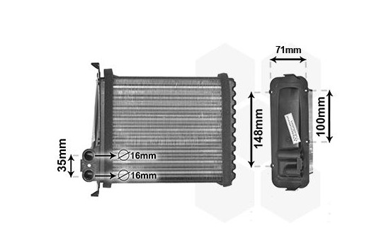 Heat Exchanger, interior heating, Image 2