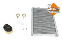 Heater radiator, interior heating