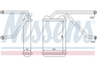 Heater radiator, interior heating
