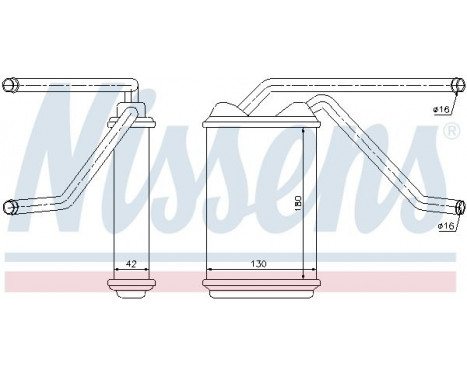 Heater radiator, interior heating
