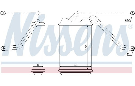 Heater radiator, interior heating