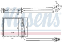 Heater radiator, interior heating