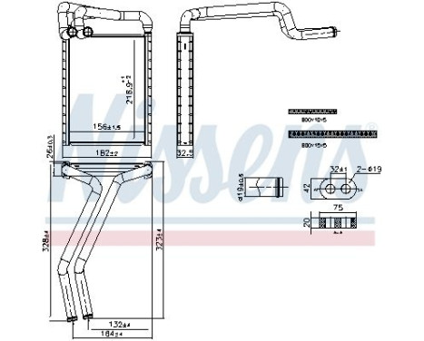 Heater radiator, interior heating