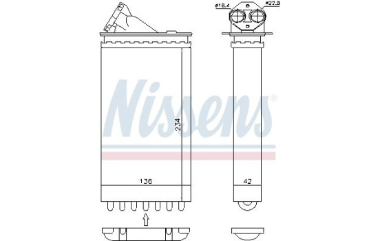 Heater radiator, interior heating, Image 6