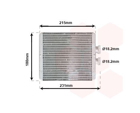 Heater radiator, interior heating