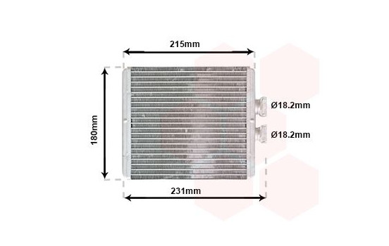 Heater radiator, interior heating