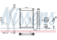 Heater radiator, interior heating