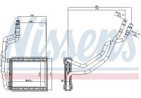 Heater radiator, interior heating