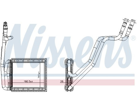 Heater radiator, interior heating