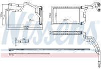 Heater radiator, interior heating