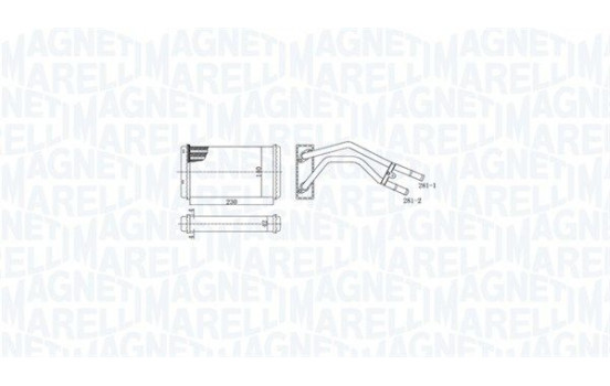 Heater radiator, interior heating