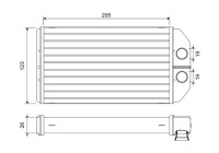 Heater radiator, interior heating