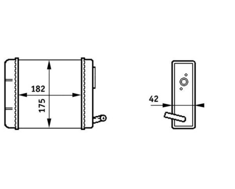 Heater radiator, interior heating