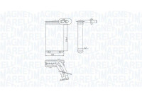 Heater radiator, interior heating