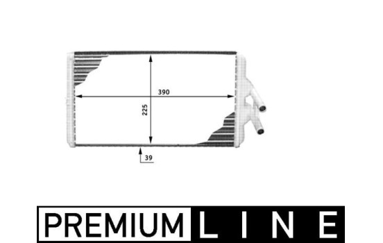 Heater radiator, interior heating