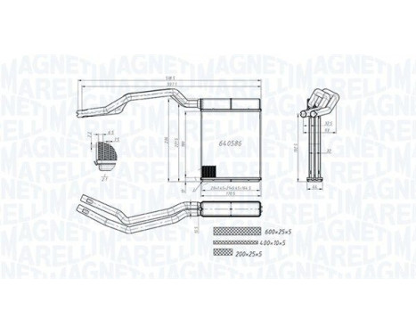 Heater radiator, interior heating