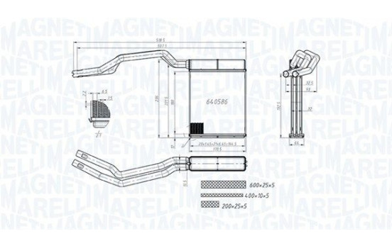 Heater radiator, interior heating