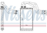 Heater radiator, interior heating