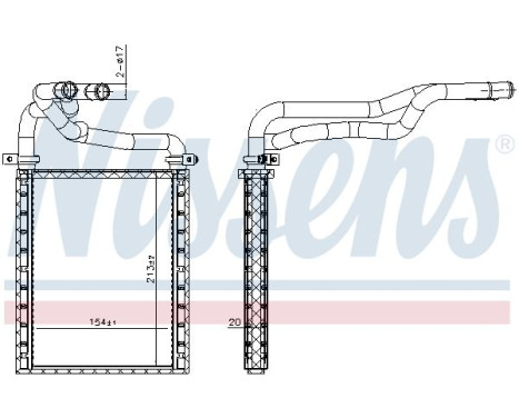 Heater radiator, interior heating