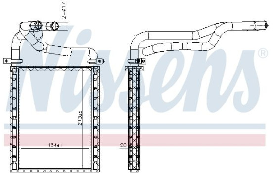 Heater radiator, interior heating