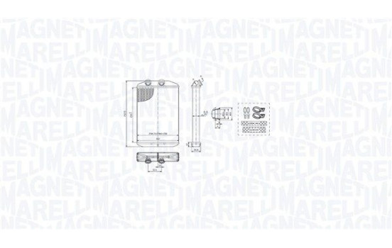 Heater radiator, interior heating
