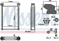 Heater radiator, interior heating