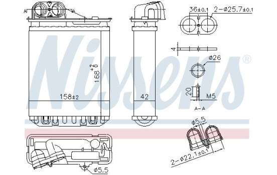 Heater radiator, interior heating