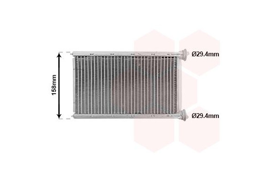 Heater radiator, interior heating